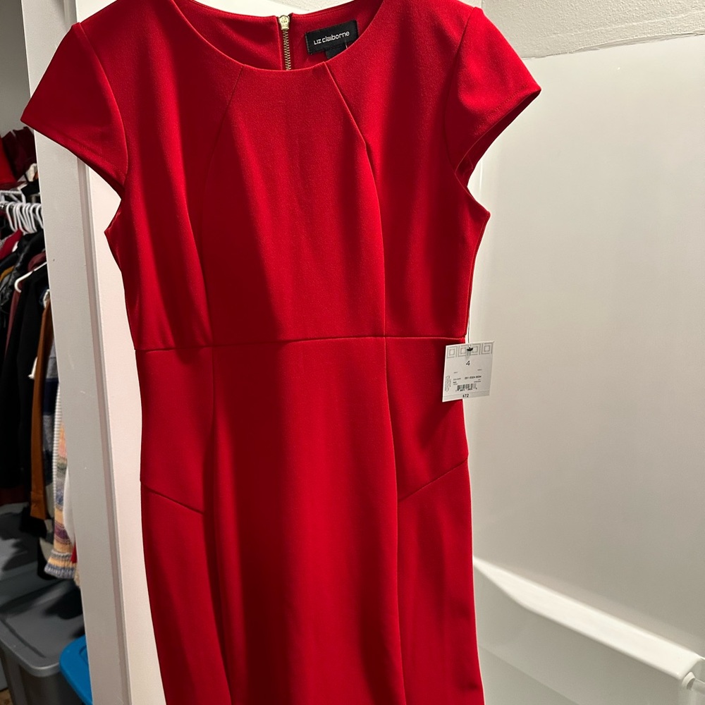 Red Liz Claiborne dress